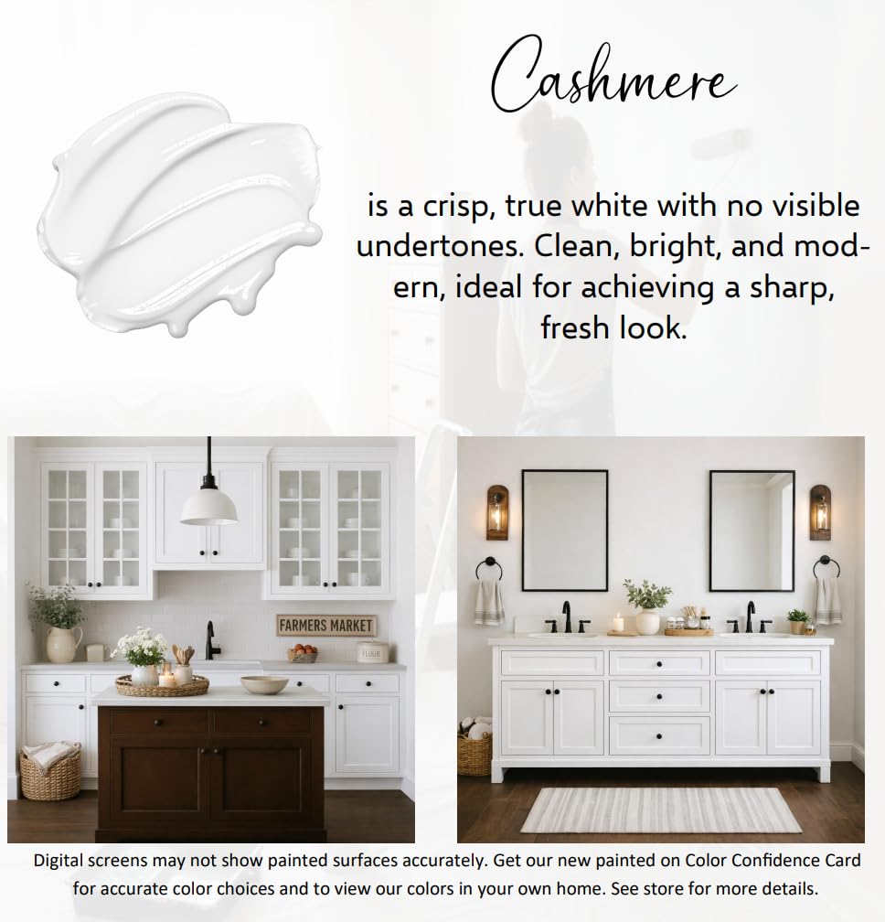 Heirloom Traditions ALL-IN-ONE color card swatches preview true Cashmere tone under lighting.