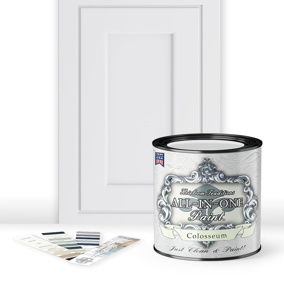 Heirloom Traditions ALL-IN-ONE Paint Colosseum bottle pour for easy, even application.