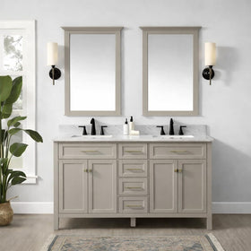 Heirloom Traditions ALL-IN-ONE Paint Oyster cabinet shows durable, hard-wearing finish.