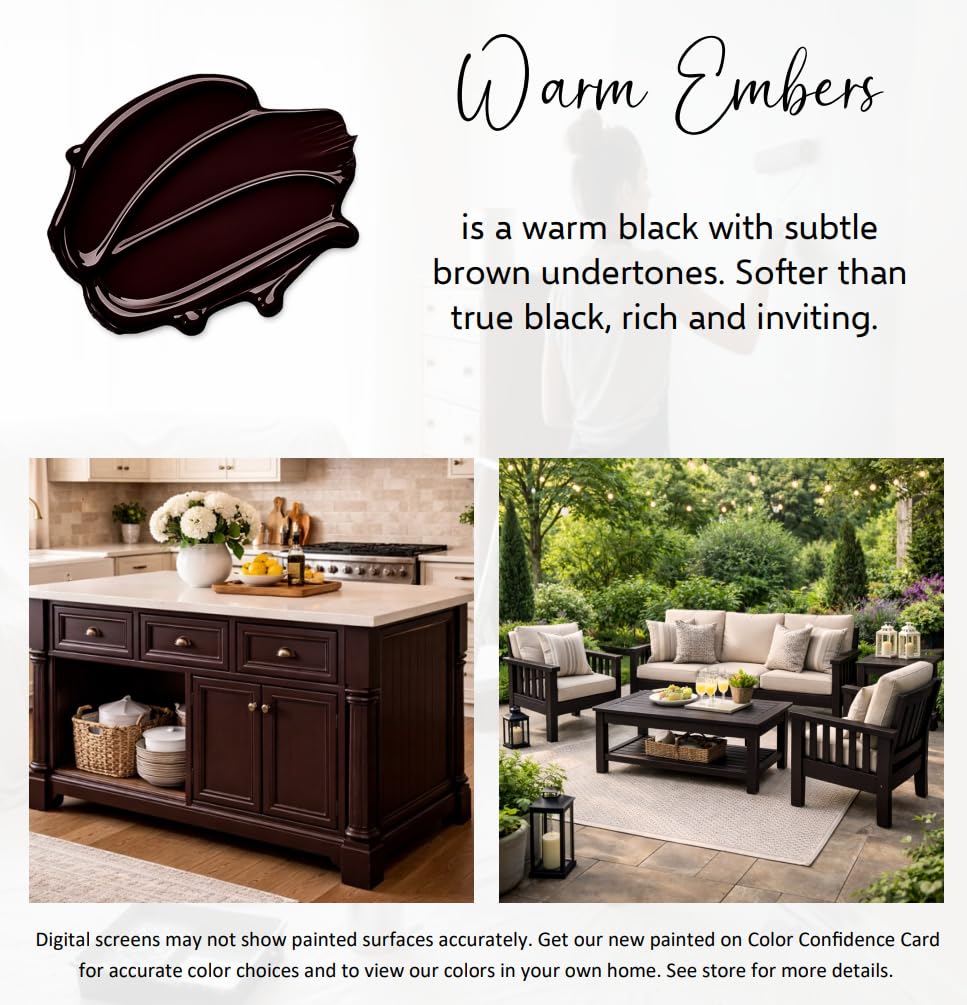 Heirloom Traditions ALL-IN-ONE Paint Warm Embers color card demonstrates accurate color preview