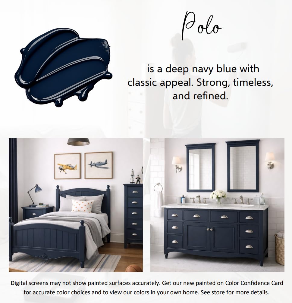 Color card swatch with 30 featured colors for room matching and planning