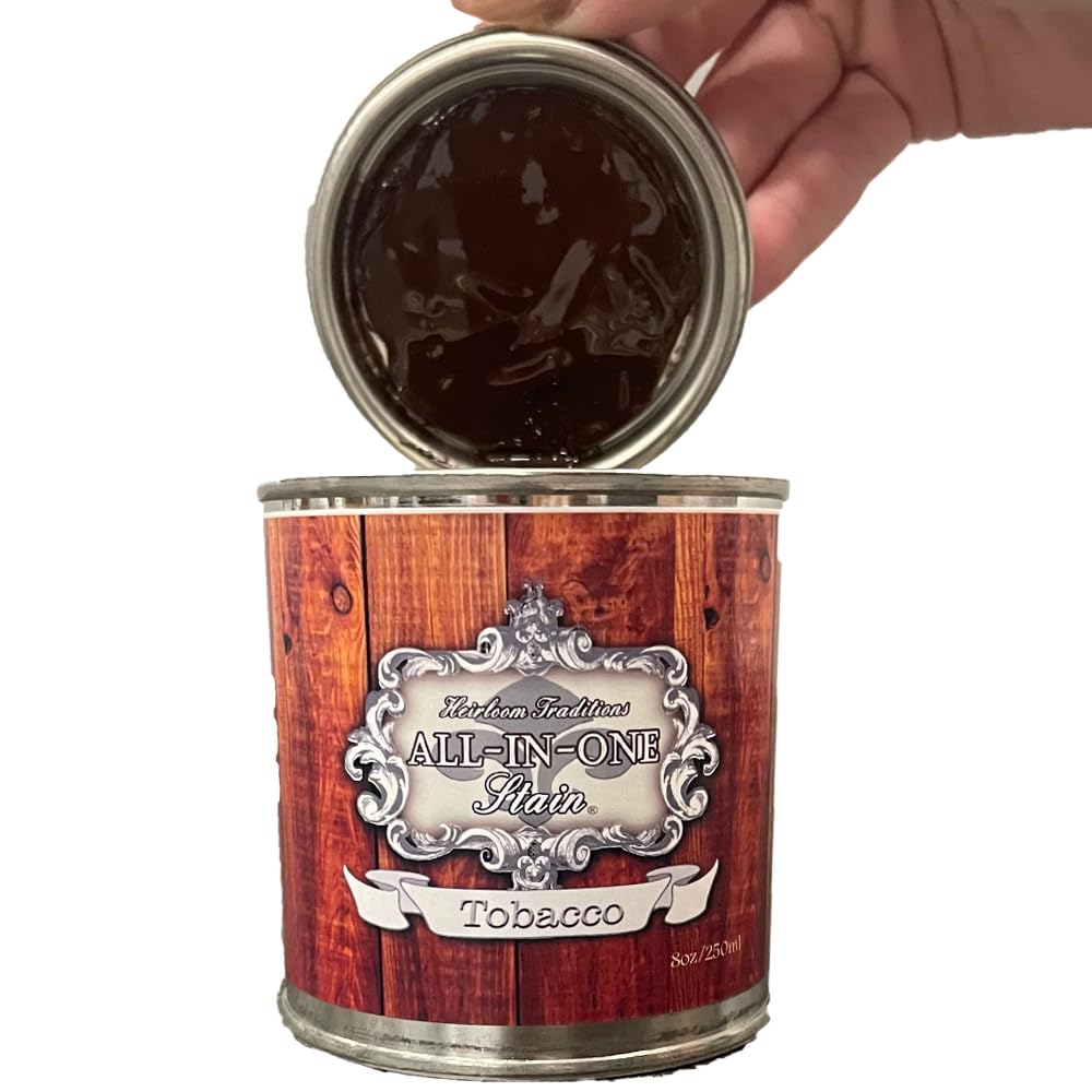 Heirloom Traditions gel stain tobacco pint metal-finish shows versatile multi-surface option.