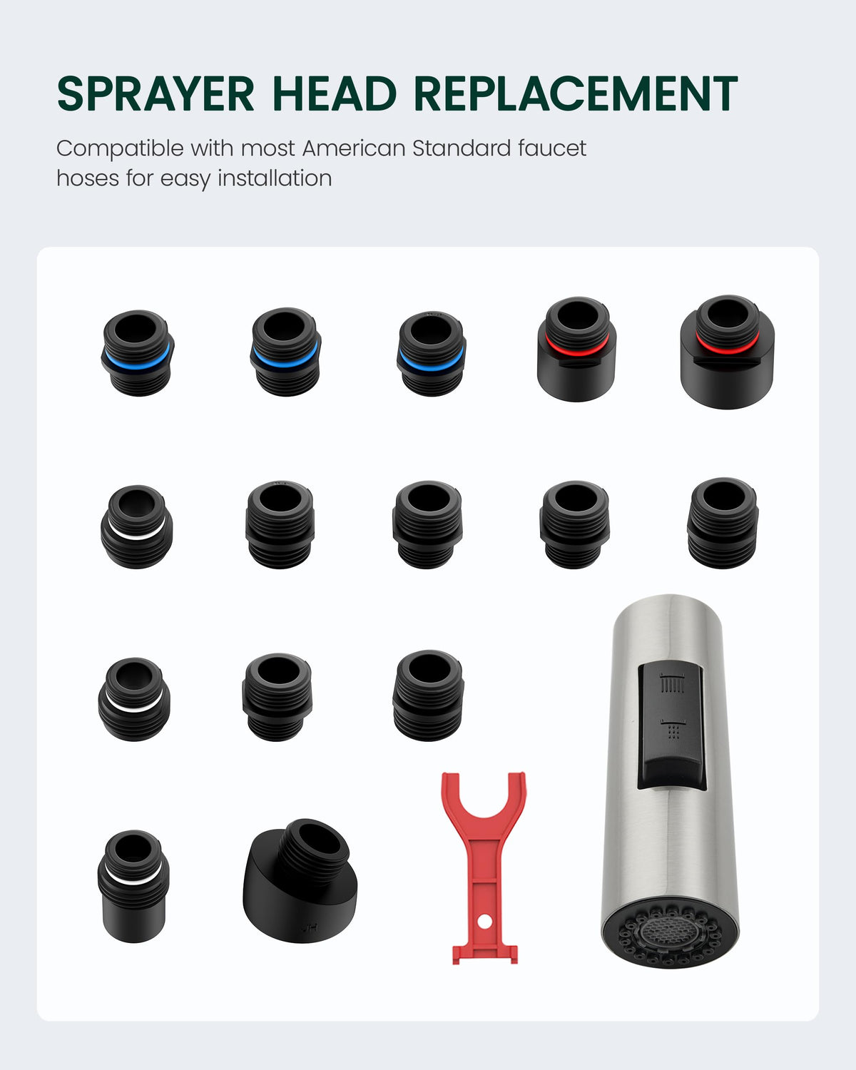 HEISOK silicone nozzle is easy to clean and maintain