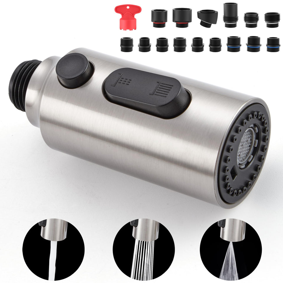 HEISOK kitchen spray head with three-function mode for versatile cleaning