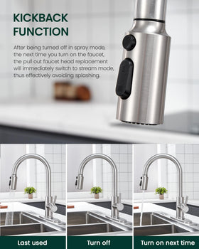 Removable washable aerator on HEISOK spray head simplifies maintenance