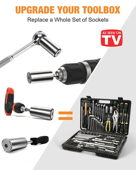Universal socket with 54 chromoly pins for adaptable, time-saving fastening