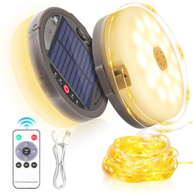 HELESIN 4-in-1 retractable camping string light for versatile outdoor illumination.