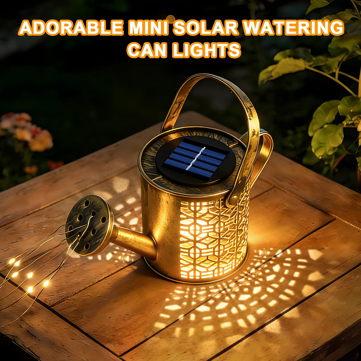 HELESIN hanging solar lantern for gardens provides ambient light without wiring