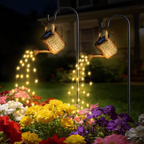 HELESIN solar watering can light with spout glow for magical garden ambiance