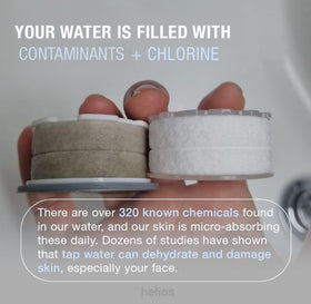 Helios Skincare Filter advanced filtration close-up of multi stage purification