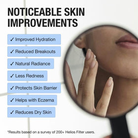 Helios Skincare Filter vitamin C infusion close-up for skin hydration