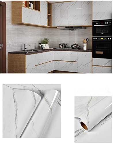 HELLKIT self-adhesive marble wallpaper for appliance panels and DIY projects