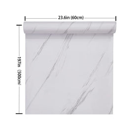 HELLKIT marble wallpaper used on kitchen cabinets for a modern upgrade