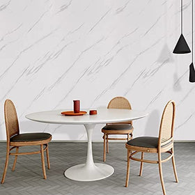 HELLKIT removable marble wallpaper peeled off cleanly from a smooth surface