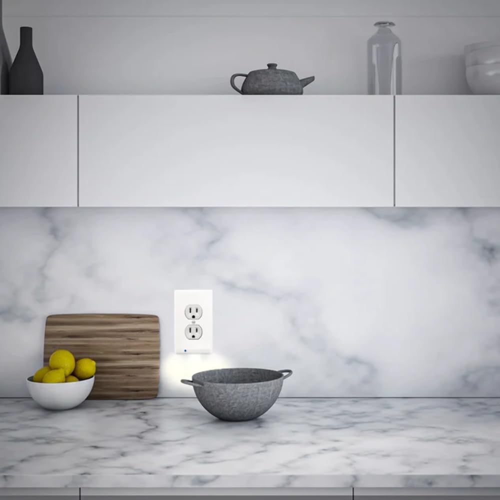 Hello Light duplex outlet preserved access keeping sockets free for use