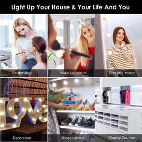 HELOIE quiet low-voltage vanity light offers safe operation.