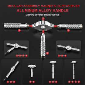HelpSet bit collection showing diverse bits for furniture assembly and electronics repair.