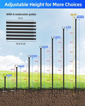 HEMMOTOP  deck or fence mount for versatile outdoor setup.