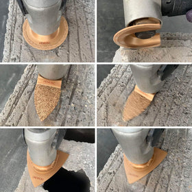 HEMUNC compatible carbide blades work with most oscillating tools.