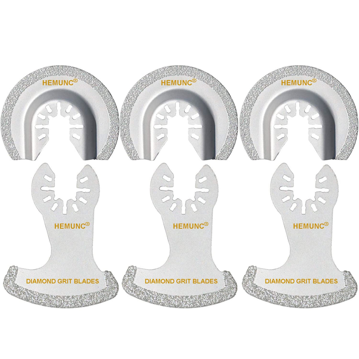 HEMUNC 6Pcs blades pack for grout removal and tile cutting.