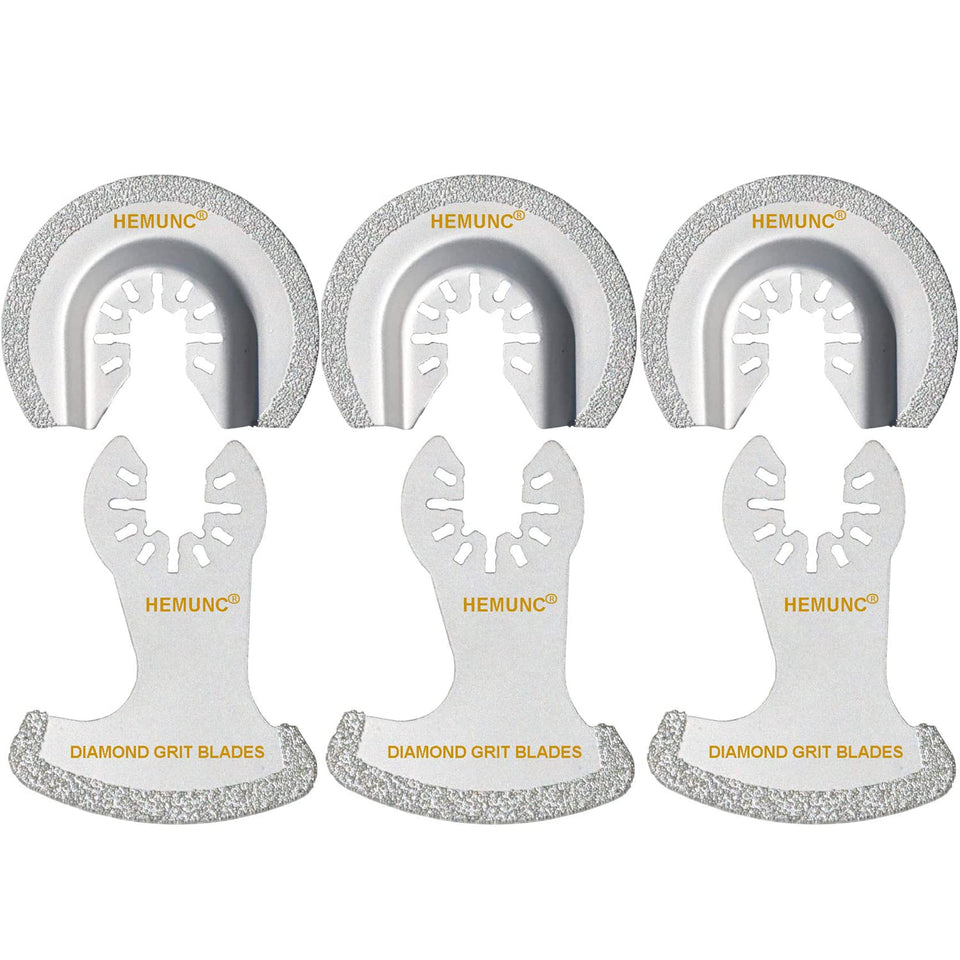HEMUNC 6Pcs blades pack for grout removal and tile cutting.