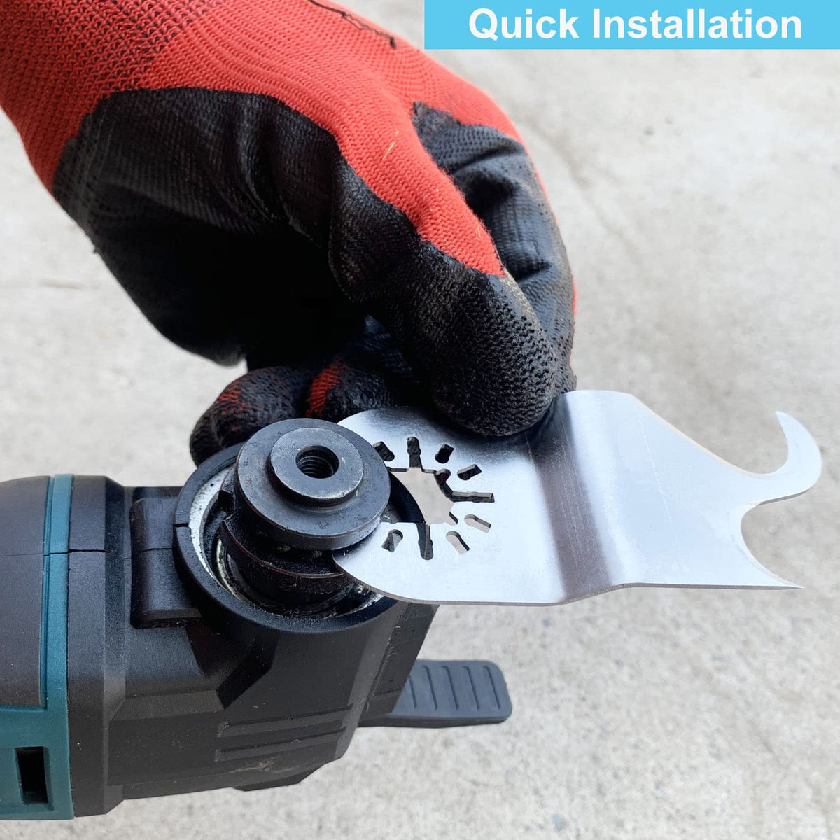 HEMUNC hook knife blades cutting PVC panels cleanly.