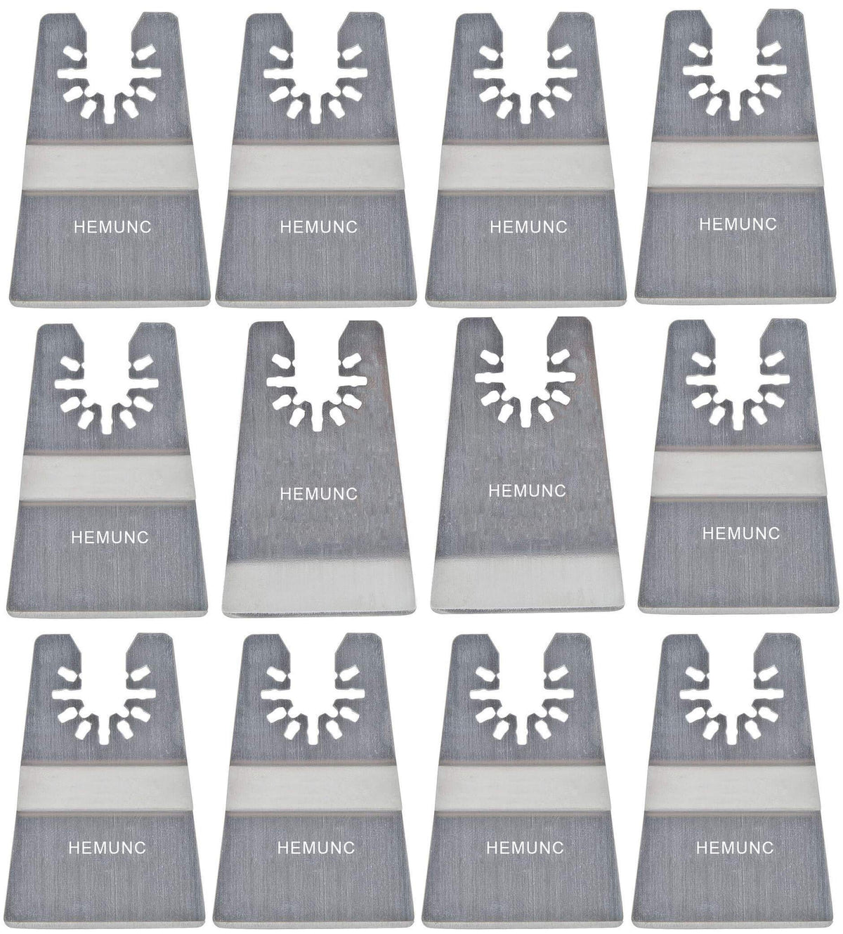 HEMUNC oscillating scraper blades set rigid blades for durable adhesive removal.