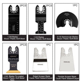 HEMUNC titanium bi metal blades deliver long lasting performance on metal, wood and plastic.