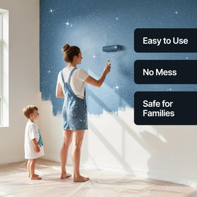 Hemway exterior glitter finish adds durable sparkle to walls