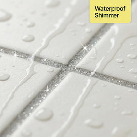 Hemway glitter grout highlights bathroom tiling shimmer