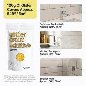 Hemway glitter grout adds sparkle to kitchen tiles