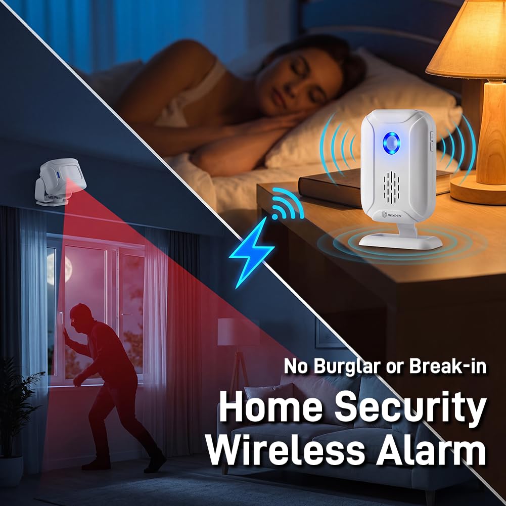 HENDUN LED visual alert demonstrates silent mode for quiet monitoring.