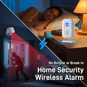 HENDUN LED visual alert demonstrates silent mode for quiet monitoring.