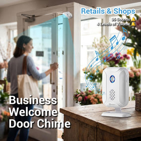 HENDUN receiver door chime displays alerts from the sensor.