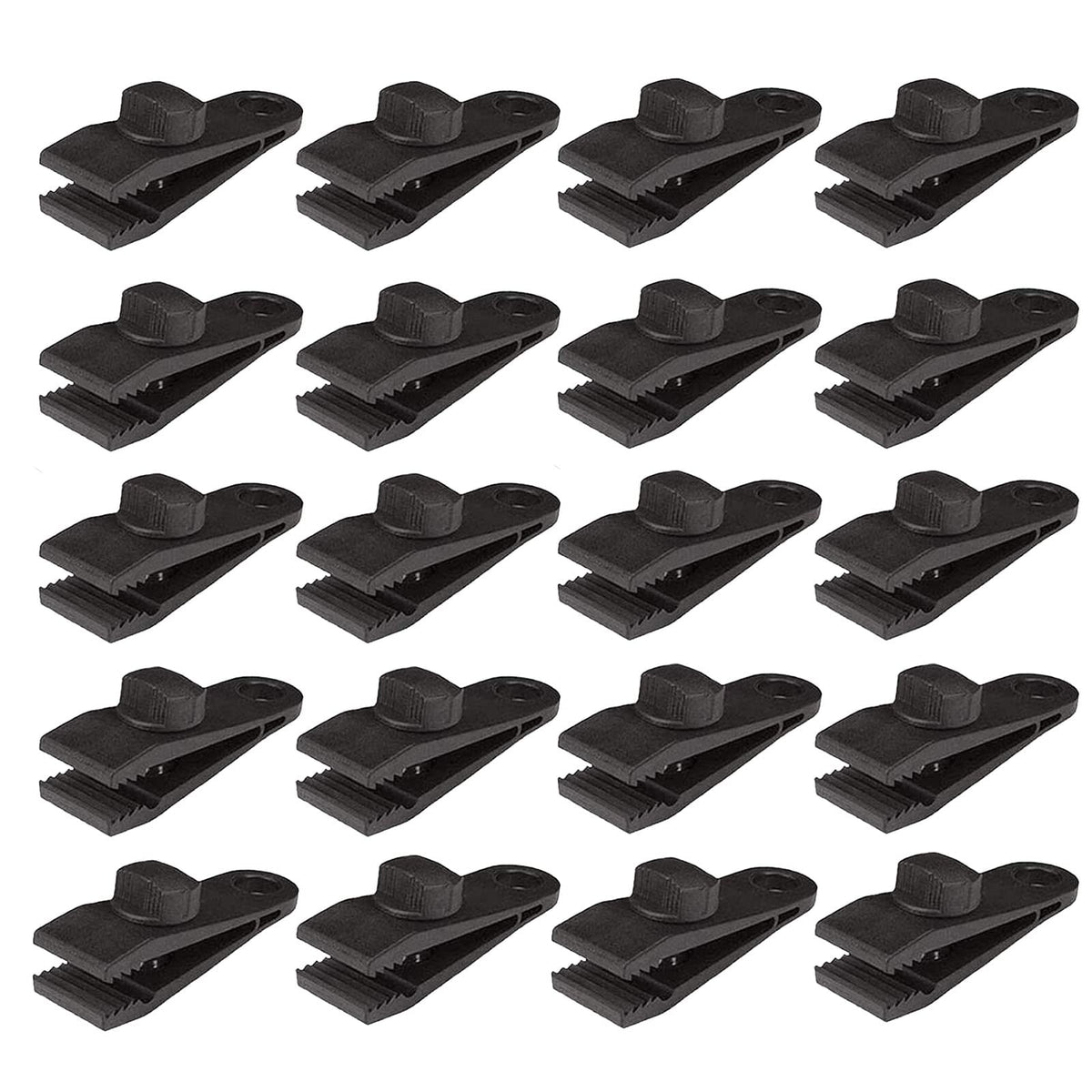HengLiSam tarp clip in PA material provides secure grip for tough outdoor use.