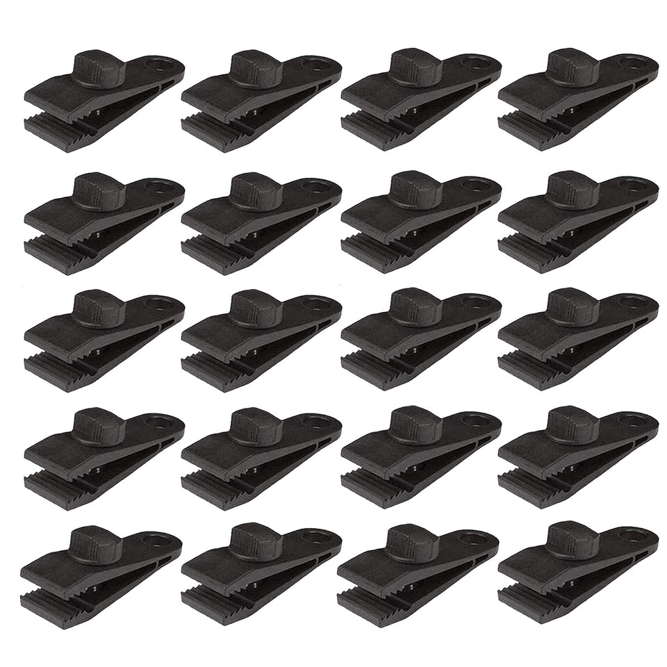 HengLiSam tarp clip in PA material provides secure grip for tough outdoor use.