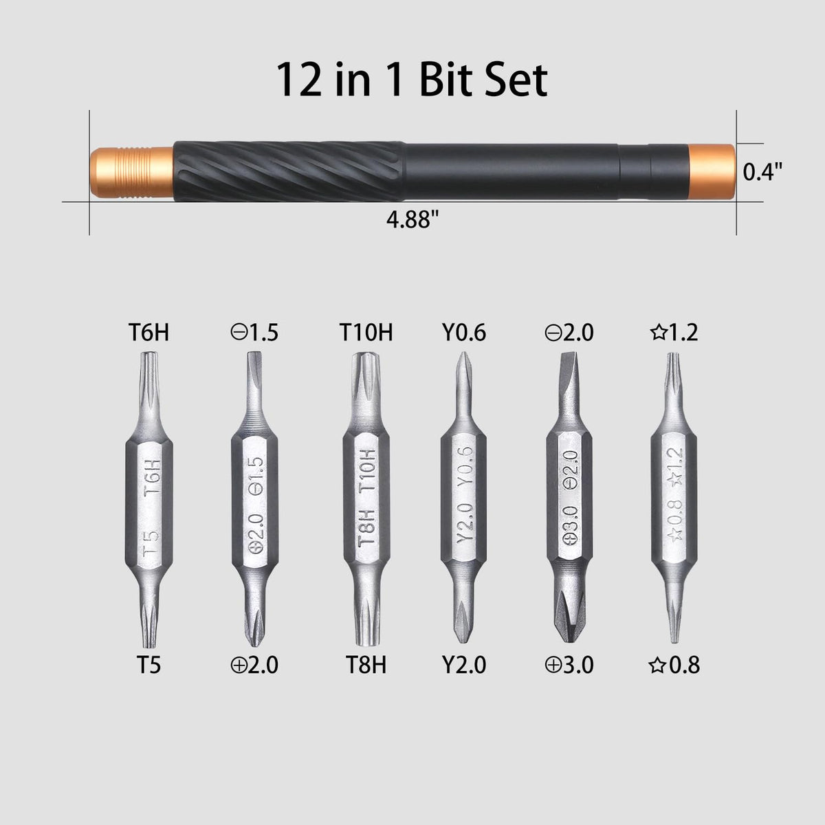 Ergonomic aluminum handle provides comfortable grip during detailed repairs.