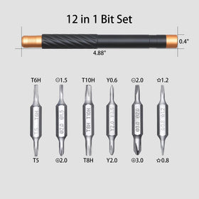 Ergonomic aluminum handle provides comfortable grip during detailed repairs.