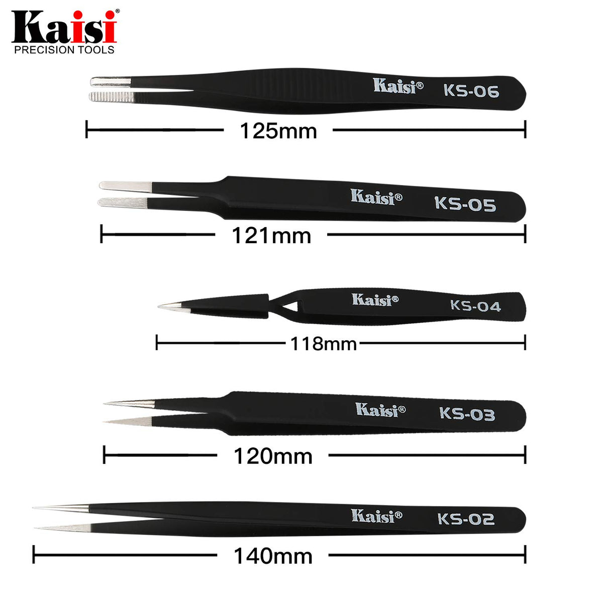 HengTianMei curved stainless steel tweezers ideal for jewelry and watch repair