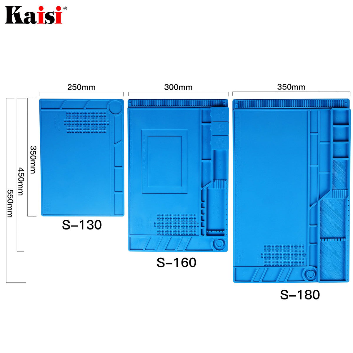 HengTianMei Kaisi mat compact size fits repair desks.
