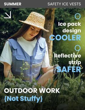 HENNCHEE cooling vest one-size XS-5XL with secure straps.
