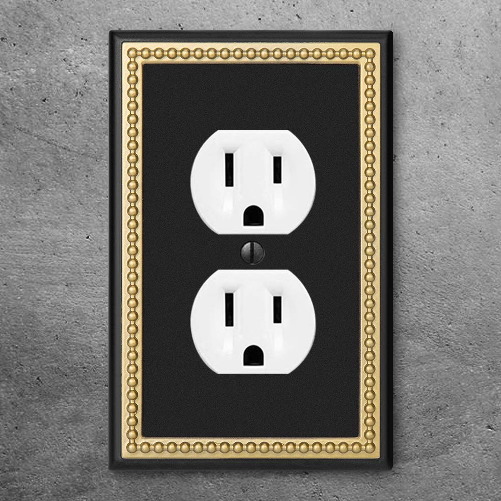 Close-up of the pearled edge on the wall plate showing premium finish