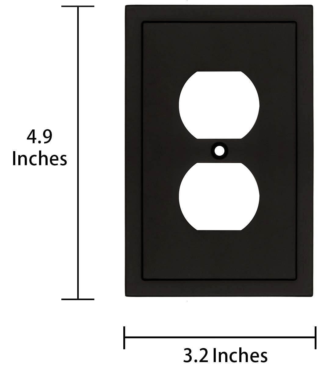 Henne Bery matte black 3-pack wall plates unify room decor