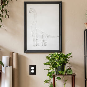 Henne Bery aged bronze wall plate coordinating with warm interiors