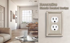 Satin nickel finish offers a timeless, versatile look.