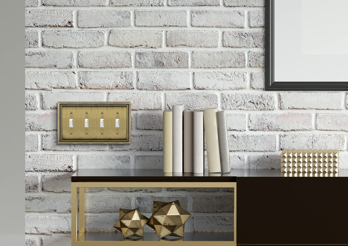 Henne Bery Sunken Pearls antique-brass finish enhances warm interiors.