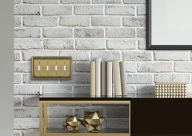 Henne Bery Sunken Pearls antique-brass finish enhances warm interiors.