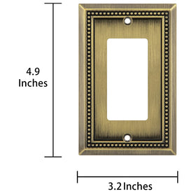 Henne Bery Sunken Pearls wall plate antique brass edge for refined touch