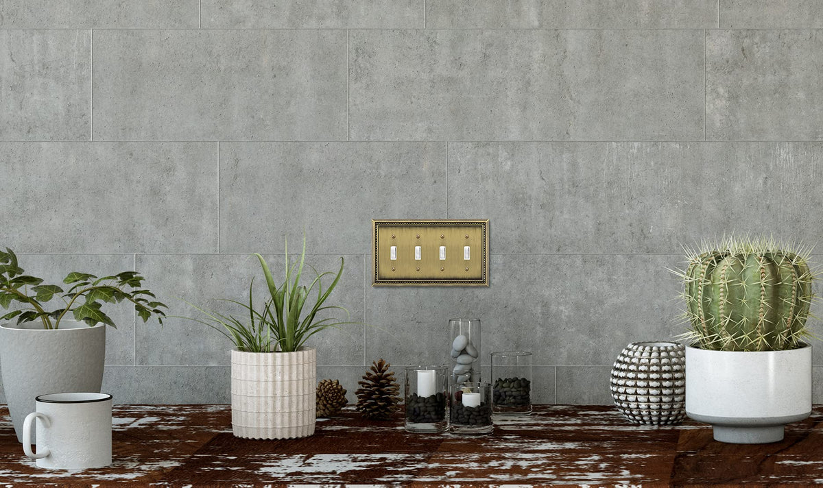 Henne Bery Sunken Pearls zinc-alloy texture conveys durability.