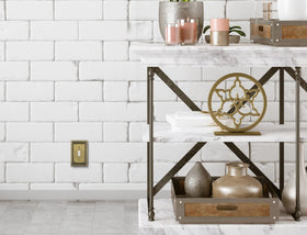 Henne Bery beaded wall plate complements traditional and modern interiors